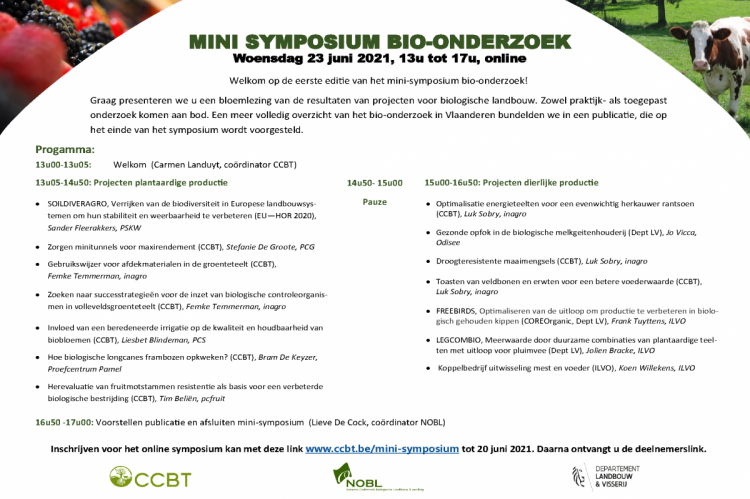 Webinar 'Mini Symposium Bio-onderzoek'